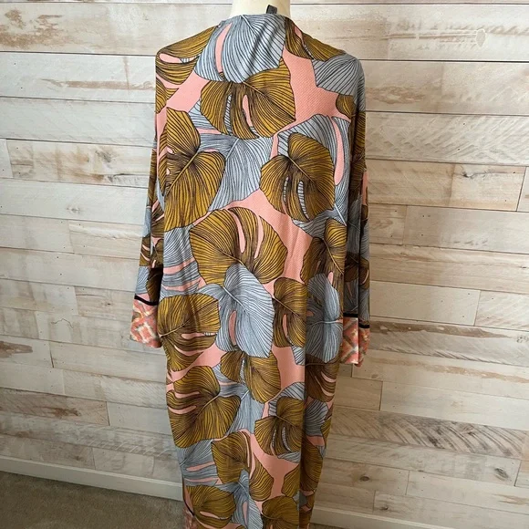 Anthropologie Multicolor Floral Kimono - Picture 6 of 11